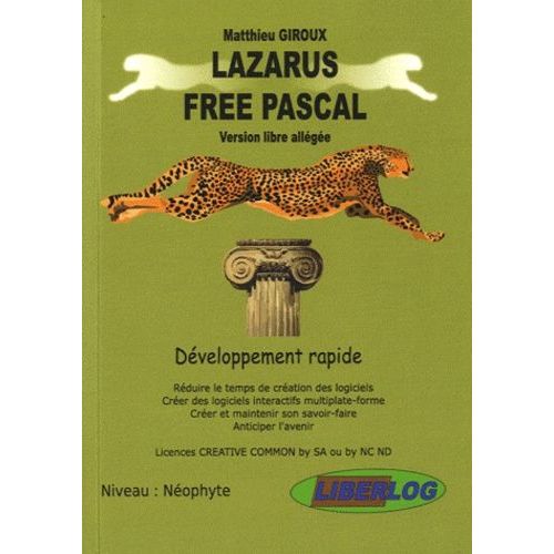 Lazarus Free Pascal - Dveloppement Rapide   de Giroux Matthieu  Format Broch 