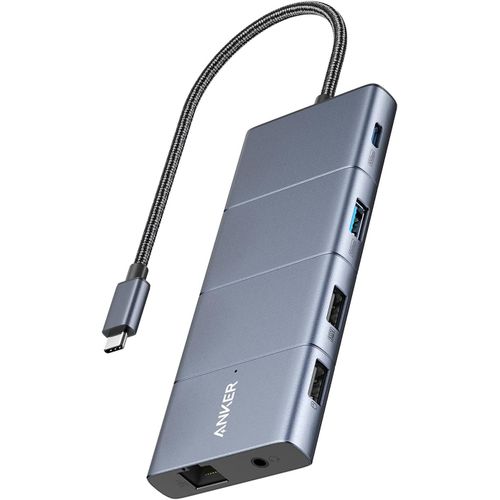 Lbgwp60 565 Hub Usb-C 11 En 1 Docking Station Avec Ports De Donnes Usb-C Et Usb-A 10 Gbps Hdmi 4K Displayport,100 W Pd,2 Donnes Usb 2.0,Ethernet,Aux,Microsd & Sd,Pour Macbook Pro Et Plus