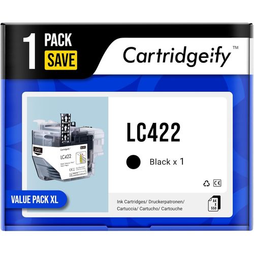 Lc422 Cartouches D'encre Compatibles Avec Brother Lc-422 Lc-422val Lc-422xl (1 X Noir) Pour Brother Mfc-J5340dw Mfc-J5345dw Mfc-J5740dw Mfc-J6540dw Mfc-J6940dw