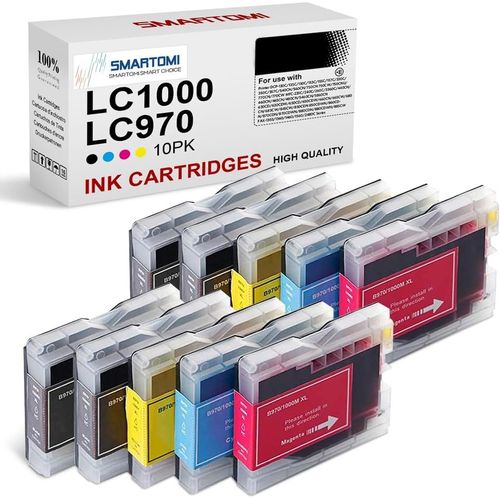 Lc970 Lc1000 Cartouches Encre Compatible Avec Brother Lc970 Lc1000 Pour Brother Dcp-153c Dcp-130c Dcp-330c Dcp-135c Dcp-750cw Dcp-330c Dcp-770cw Mfc-260c