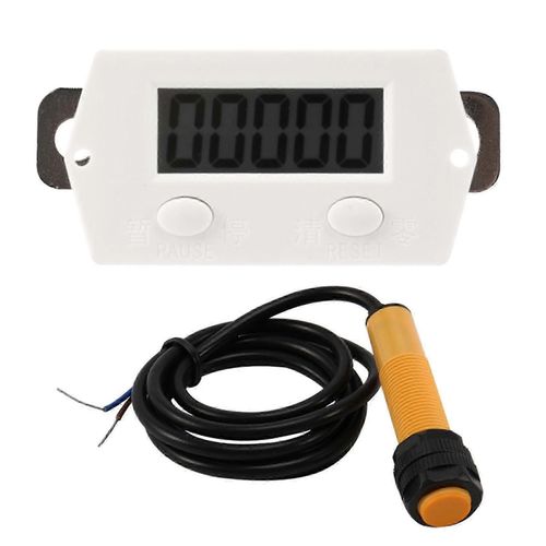 Lcd Digital 0-99999 Compteur 5 Chiffres Plus Jauge Up + Capteur De Dtecteur De Proximit Avec Magntique