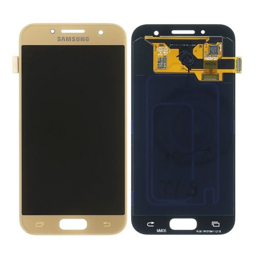 Lcd + Touch Display Gold Or Original Samsung Pour Galaxy A3 2017 Sm-A320f