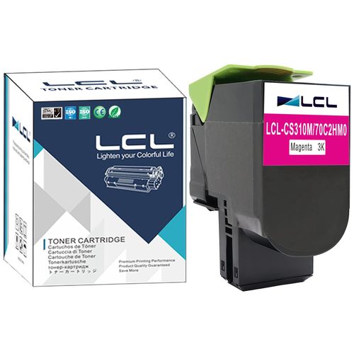 Lcl Cartouche De Toner Compatible 70c2hm0 702hm Cs310 Cs310n Cs310dn Cs410 Cs410n Cs410dn Cs410dtn Cs510 Cs510de Cs510dte 3000pages (1 Magenta) Replacement Pour Lexmark