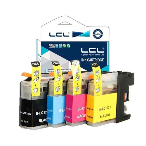 Lcl(Tm) Lc121 Lc123 Lc123bk Lc123c Lc123m Lc123y (4-Pack,Noir Cyan Magenta Jaune) Cartouches D'encre Compatible Pour Brother