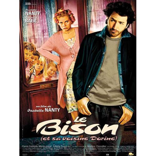 Le Bison (Et Sa Voisine Dorine) - Vritable Affiche De Cinma Plie - Format 40x60 Cm - De Isabelle Nanty Avec Edouard Baer, Isabelle Nanty, Pierre-Franois Martin-Laval, Juliette Duval - 2003