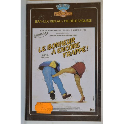 Le Bonheur A Encore Frapp 1986 Film De Jean Luc Trotignon Avec Jean Luc Bideau Vhs