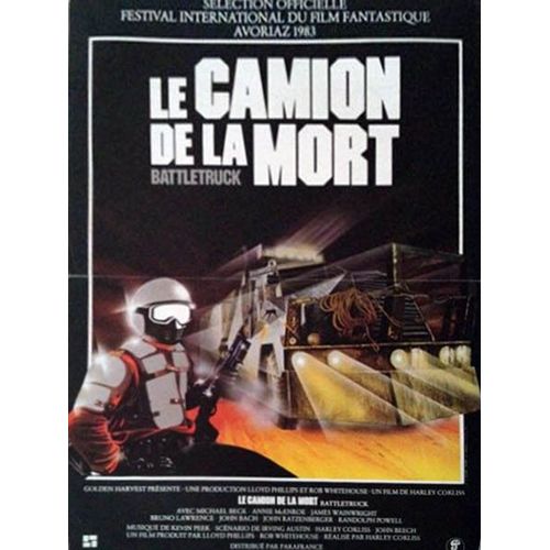 Le Camion De La Mort /Battletruck - Vritable Affiche De Cinma Plie -Format 40x60 Cm- De Harley Cokliss Avec Michael Beck, Annie Mcenroe, James Wainwright, John Ratzenberger, Bruno Lawrence - 1983