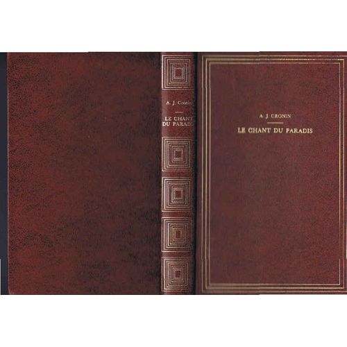 Le Chant Du Paradis   de a.j. cronin