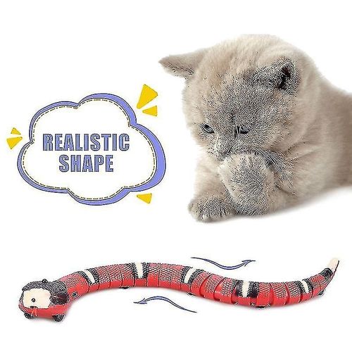 Le Chat De Dtection Intelligent De Serpent Joue Les Jouets Interactifs D'lectron Pour Le Chargement D'usb De Chats