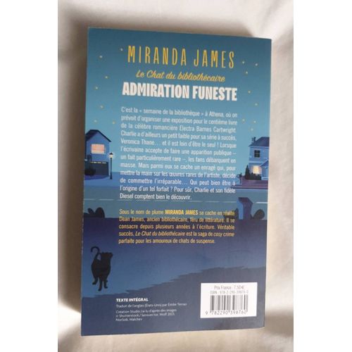 Le Chat Du Bibliothcaire - Tome 5 - Admiration Funeste   de James Miranda  Format Poche 