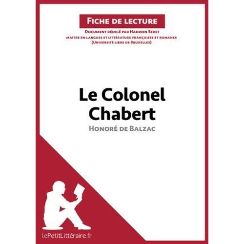 Le Colonel Chabert D'honor De Balzac (Fiche De Lecture)  