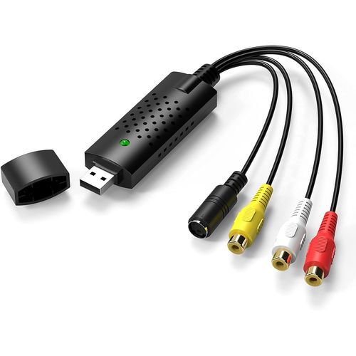 Le convertisseur audio/vido 1USB 2.0 numrise et dite la vido  partir de n'importe quelle source analogique, y compris les enregistreurs de DVD VHS.
