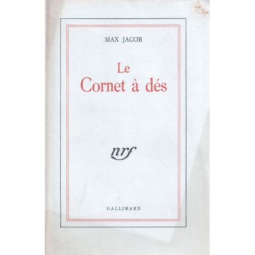 Le Cornet  Ds   de max jacob 