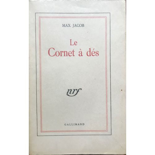 Le Cornet  Ds   de Max JACOB  Format Broch 