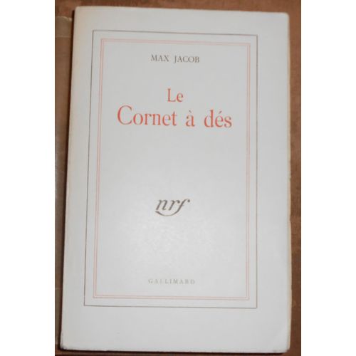 Le Cornet  Ds   de Max Jacob  Format Broch 