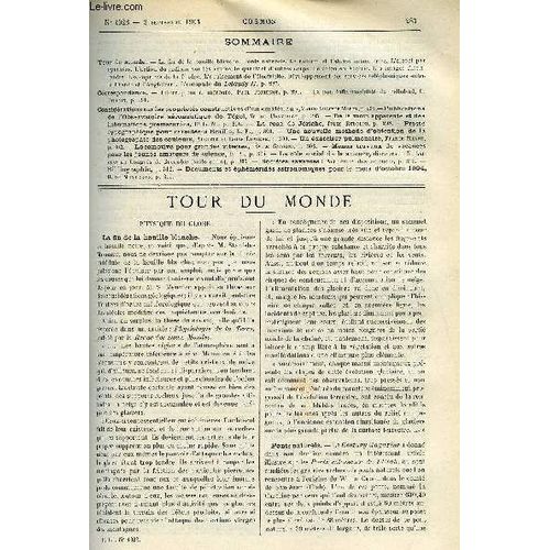 Le Cosmos - Revue Des Sciences Et De Leurs Applications N 1023 - La Fin De La Houille Blanche, Ponts Naturels, Le Radium Et L Ataxie Locomotrice, L Alcool Par Synthse, L Action Du Radium Sur Les(...)   de COLLECTIF 