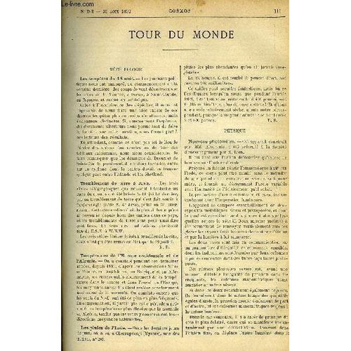 Le Cosmos - Revue Des Sciences Et De Leurs Applications N 292 - Les Temptes Du 18 Aout, Tremblement De Terre A Java, Temprature De L Europe Occidentale Et De L Algrie, Nouveau Photomtre, La(...)   de COLLECTIF 