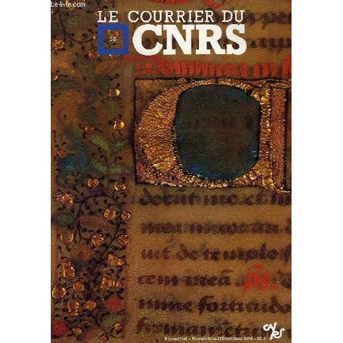 Le Courrier Du Cnrs, N 58   de COLLECTIF