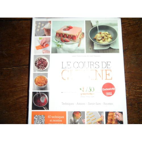 Le Cours De Cuisine 750 Grammes   de Chef Christophe et chef Damien  Format Beau livre 