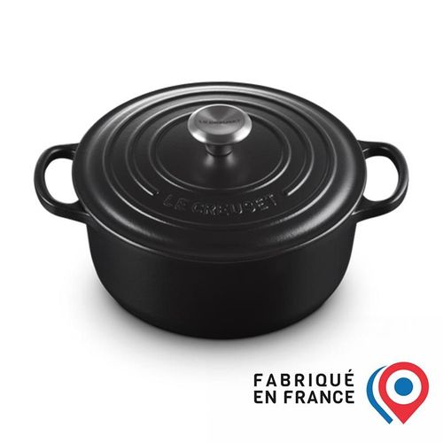 LE CREUSET Cocotte en Fonte Émaillée 30 cm Noir Mat Rakuten