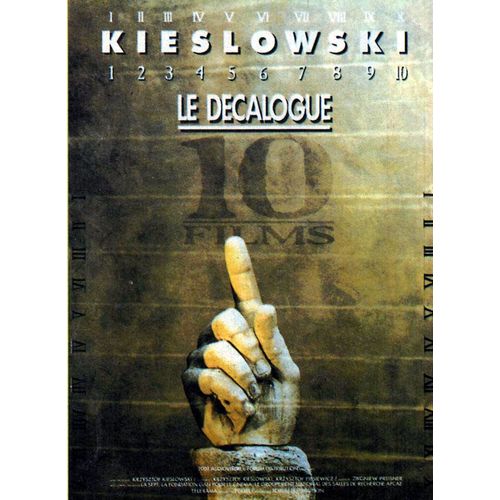 Le Dcalogue - Vritable Affiche De Cinma Plie - Format 120x160 Cm - De Krzysztof Kieslowski Avec Maja Komorowska, Wojciech Klata, Henryk Baranowski, Daniel Olbrychski - 1988 