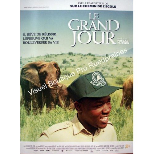Le Grand Jour - Vritable Affiche De Cinma Plie - Format 40x60 Cm -De Pascal Plisson Avec Nidhi Jha, Albert Ensasi Gonzalez Monteagudo, Deegii Batjargal, Tom Ssekabira - 2015
