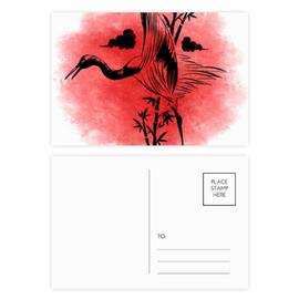 Le Japon Le Style Japonais Red Crane Carte Etablie pcs Carte Cote Postale Anniversaire Grace Rakuten