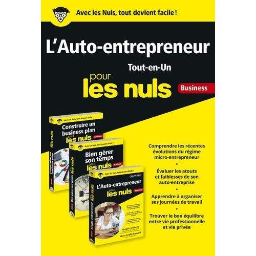 L'auto-Entrepreneur Tout-En-Un Pour Les Nuls Business - Coffret En 3 Volumes : Construire Un Business Plan Pour Les Nuls - Bien Grer Son Temps Pour Les Nuls - L'auto-Entrepreneur Pour Les...   de Leclercq Grgoire  Format Poche 