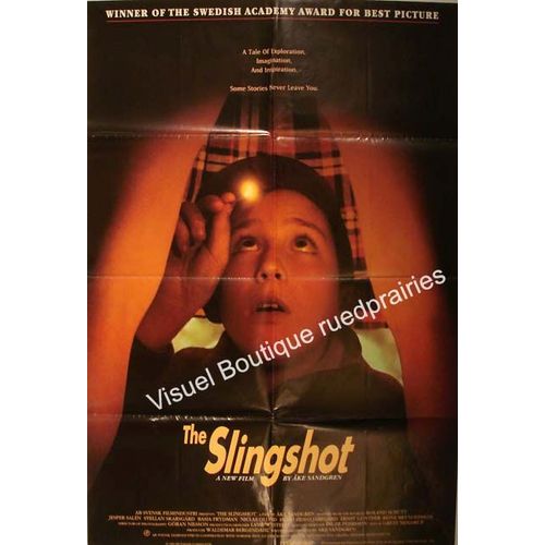 Le Lance Pierre / The Slingshot / Kdisbellan - Vritable Affiche Americaine De Cinma Plie - Format 68x101 Cm - De Ake Sandgren Avec Jesper Saln, Stellan Skarsgrd, Basia Frydman - 1993
