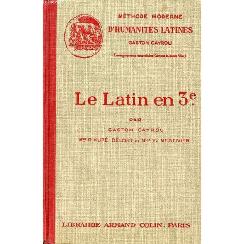 Le Latin En 3e   de gaston cayrou  Format Reli 