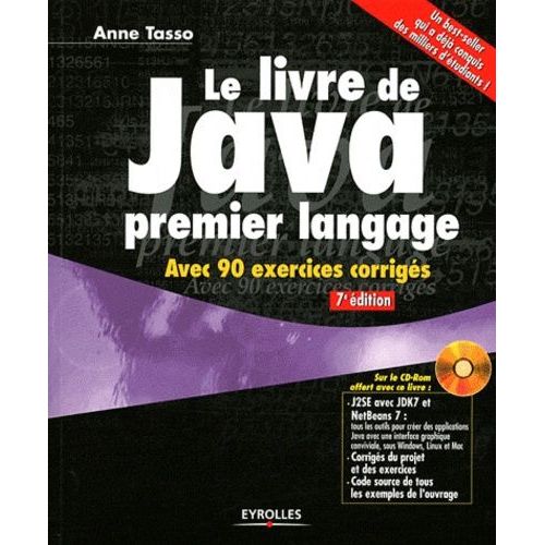 Le Livre De Java Premier Langage (1 Cd-Rom)    Format Grand Format 