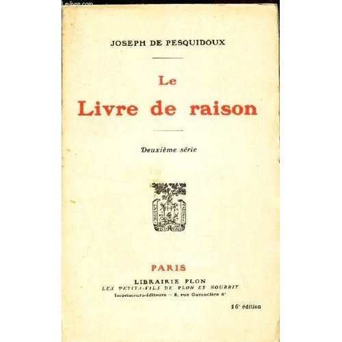 Le Livre De Raison   de DE PESQUIDOUX JOSEPH 