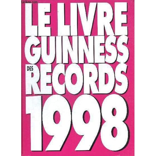 Le Livre Guinness Des Records 1998   de COLLECTIF