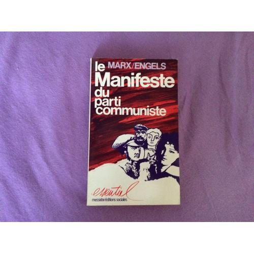Le Manifeste Du Parti Communiste   de Marx/Engels  Format Poche 