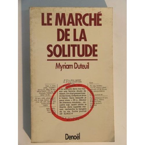 Le March De La Solitude   de Myriam Duteuil