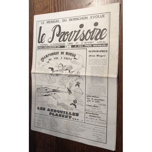 Le Mensuel Du Berrichon volu : Le Provisoire N17 - Championnat Du Monde De Vol  Voile