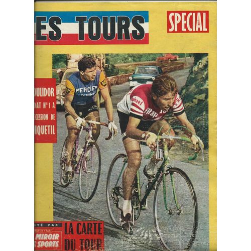 Le Miroir Des Sports 04/06/1963 Avec La Carte Du Tour De France, Louis Malle. Anquetil/Ren De Latour, Roger Bastide. Magn-Poulidor/Georges Pagnoud.Rick Van Looy/Roger Frankeur.Jos Planckaert/Clicteur