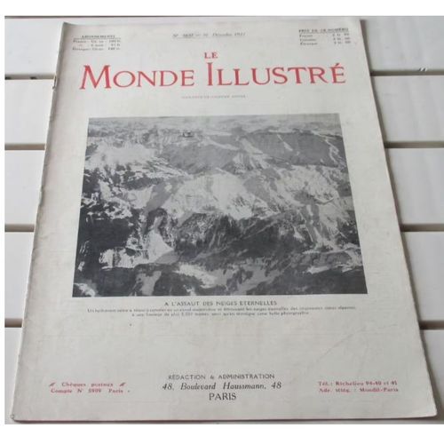 Le Monde Illustr N3651 Du 10/12/1927-Tchang Kai Chek Et La Lutte Chinoise-Commission De Dsarmement-Excursion Aux Chutes De Papheng-Catastrophe D'algrie-Les Deux Bilans Par Jacques Stern-Etc..
