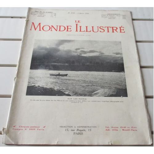 Le Monde Illustr N3759 Du 4/1/1930 - L'exposition Constantin Guys - Avant La Confrence Navale De Londres-Les Ftes De Nol - Autour De La Baie D' Along-Etc...