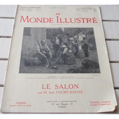 Le Monde Illustr N3881 Du 7/5/1932- Numro Spcial Salon : Socit Des Artistes Franais Et Socit Nationale Des Beaux-Arts
