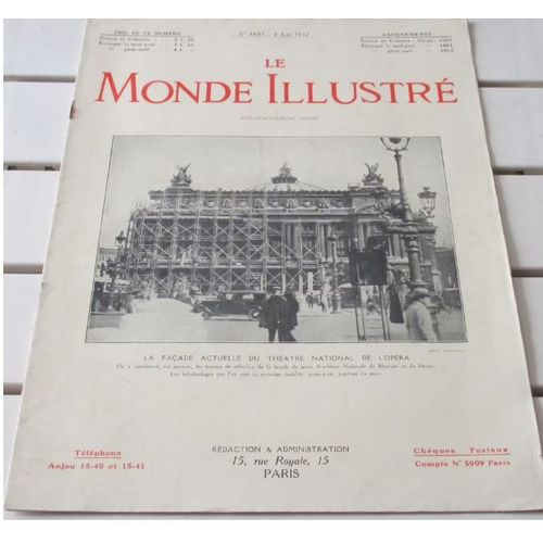 Le Monde Illustr N3885 Du 4/6/1932-Inauguration Du Minutier Central De Paris-Disparition Du Caf Greco  Rome-Exposition Encyclopdie  La B.N.-Rapatriements Des Survivants Du Georges-Philippar-Etc.