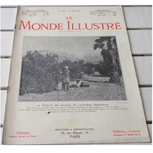 Le Monde Illustr N3896 Du 20/8/1932-Depuis Que Les Morts Vont Vite-Concurrence Du Rail Et De La Route Aux E.U.-100me Anniversaire  Compigne Du Mariage De Lopold 1er Et Marie-Louise D'orlans-Etc