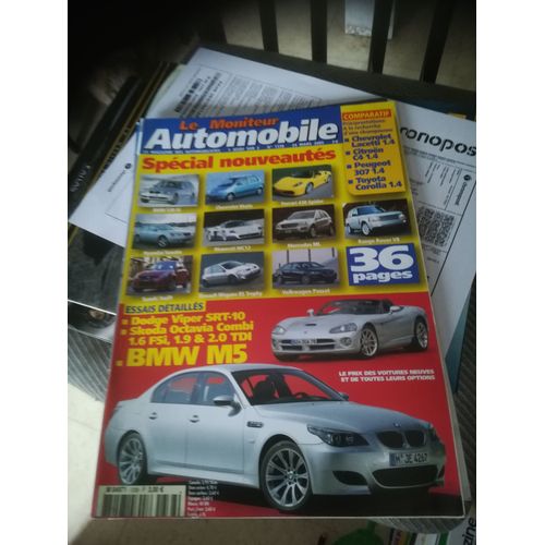 Le Moniteur 1338 De 2005 Maserati Mc12,Mercedes Ml,Suzuki Swift 1.3,Passat,Megane Rs Trophy,Bmw M5,530ix,750i,Chevrolet Matiz,Lacetti 1.4,Ferrari F430 Spider,Hyundai Sonata,Range Rover V8,Viper Srt10,