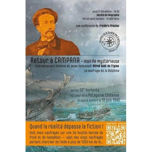 Le Naufrage De La Delphine - L'extraordinaire Histoire Du Jeune Lieutenant Alfred Buot De L'epine   de Presles Frdric  Format Reli 