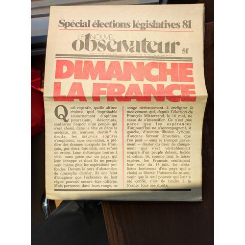 Le Nouvel Observateur NM2228 Du Jeudi 18 Juin 1981 - Spcial lections Lgislatives 81 : Demain La France