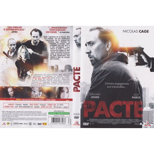 Le Pacte - Nicolas Cage, January Jones, Guy Pierce - 101 Mn