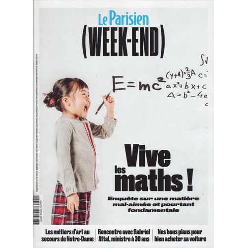 Le Parisien Week-End / 26-04-2019 N23218 : Adriana Karembeu (1,5p) - Le Spacetrain (2p) - Gabriel Attal (4p) - Catherine Deneuve / Kacey Mottet Klein (2p)
