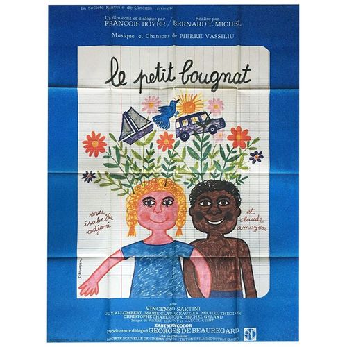Le Petit Bougnat - Vritable Affiche De Cinma Plie - Format 120x160 Cm - De Bernard Toublanc-Michel Avec Claude Amazan, Isabelle Adjani, Vincenzo Sartini - 1970 #