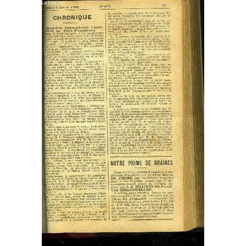 Le Petit Jardin Illustre N 296 - Culture Du Cissus Discolor Par M. Jules Ru-Dolph;Extraction De La Cire, Par M. Maurice Chassant;Prparation De La Bouillie Bordelaise Contre Les Maladies ...   de COLLECTIF