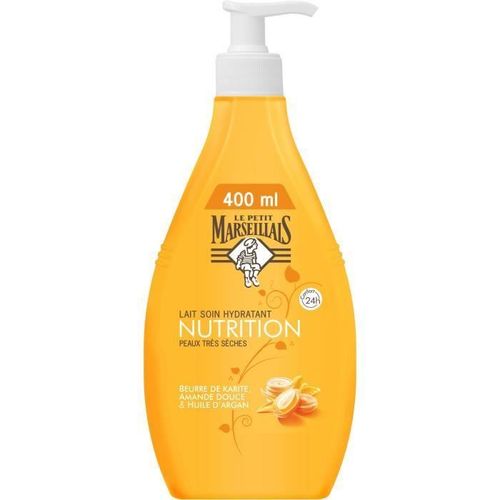 Le Petit Marseillais - Lait Soin Hydratant, Beurre De Karit Amande Douce&huile D'argan Pompe 400 Ml Corps